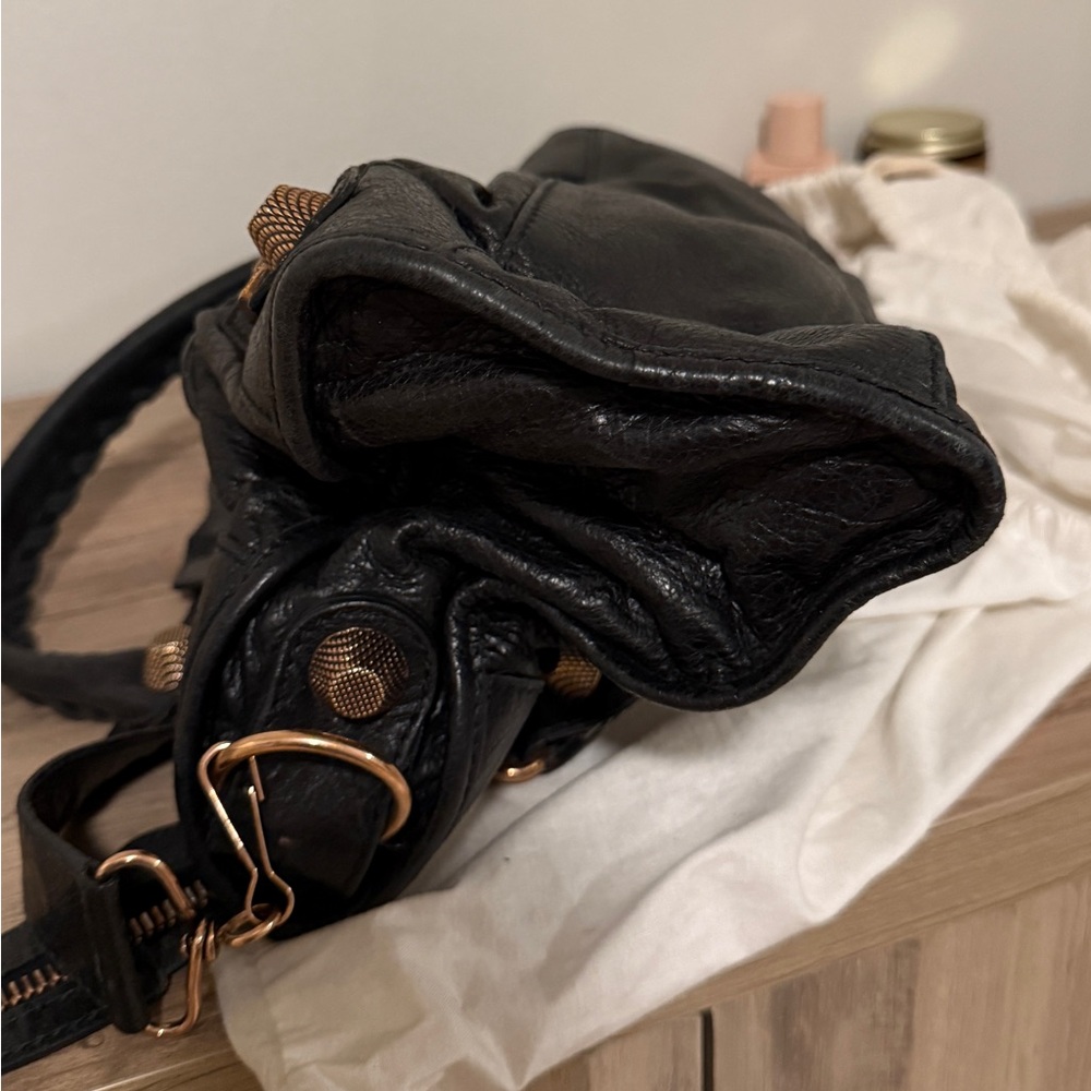 Balenciaga Black Leather Satchel - Picture 9 of 11